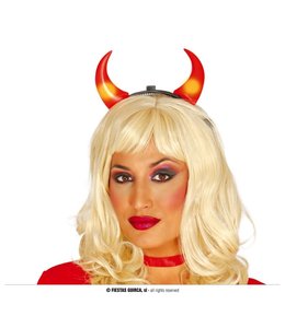 Fiestas Guirca SHE-DEVIL TIARA WITH LIGHT