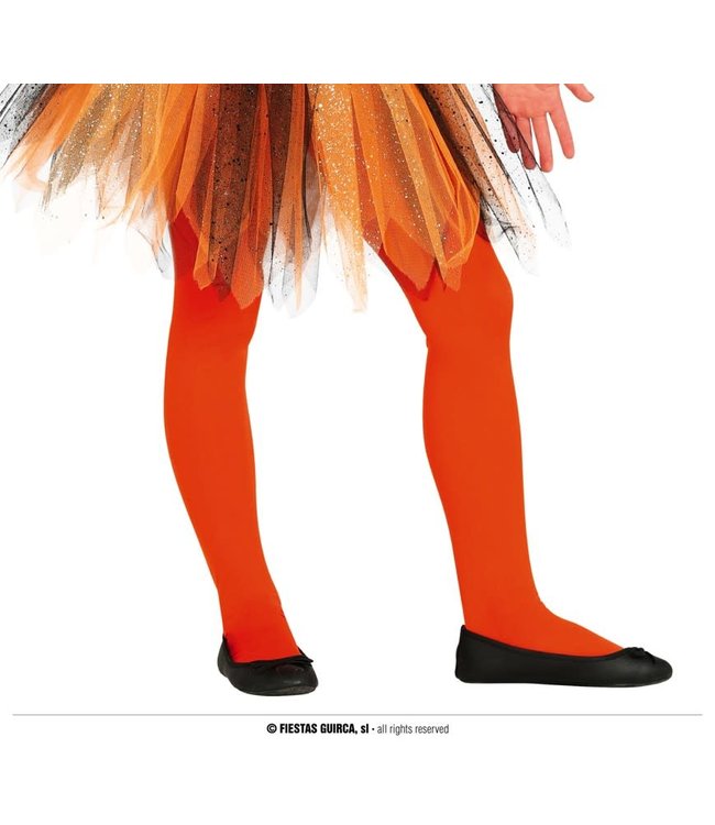 Fiestas Guirca Child Tights 5-9 Yrs-Orange