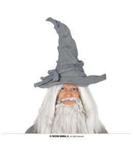 Fiestas Guirca Canvas Grey Wizard Hat With Bow