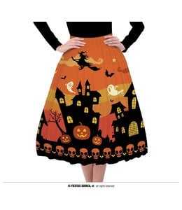 Fiestas Guirca Orange Halloween Skirt