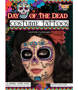Rubies Costumes Day Of Dead Tattoo Face-Female