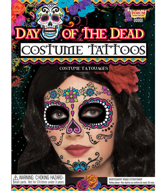 Rubies Costumes Day Of Dead Tattoo Face-Female