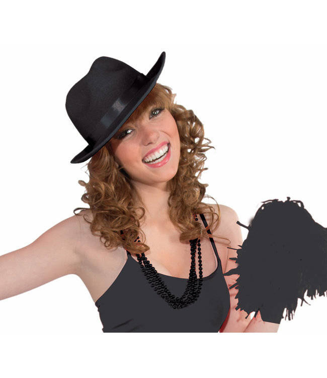 Rubies Costumes Deluxe Fedora-Black