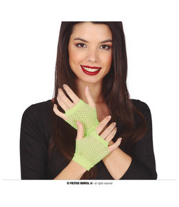 Fiestas Guirca Neon Mesh Gloves 11 Cm-Green