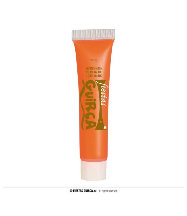 Fiestas Guirca Neon Makeup Tube 10 Ml-Orange