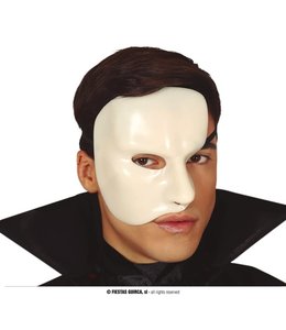 Fiestas Guirca Phantom Half Mask-White