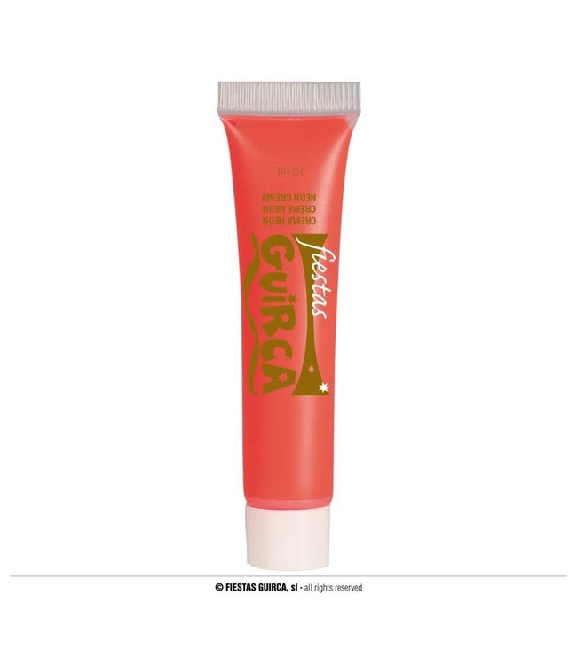 Fiestas Guirca Neon Red Makeup Tube 10 Ml