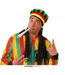 Fiestas Guirca Jamaican Hat With Braids