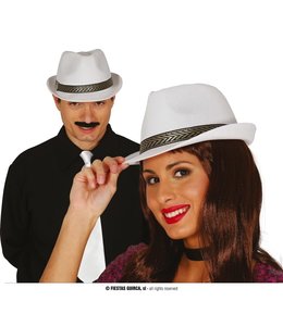 Fiestas Guirca White Gangster Hat