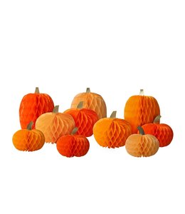 Meri Meri Honeycomb Pumpkins 10/Set