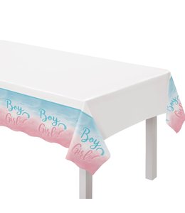 Amscan Inc. The Big Reveal Plastic Table Cover (54" x 102")