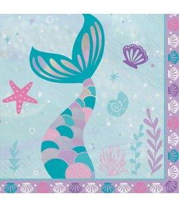 Amscan Inc. Shimmering Mermaids Luncheon Napkins