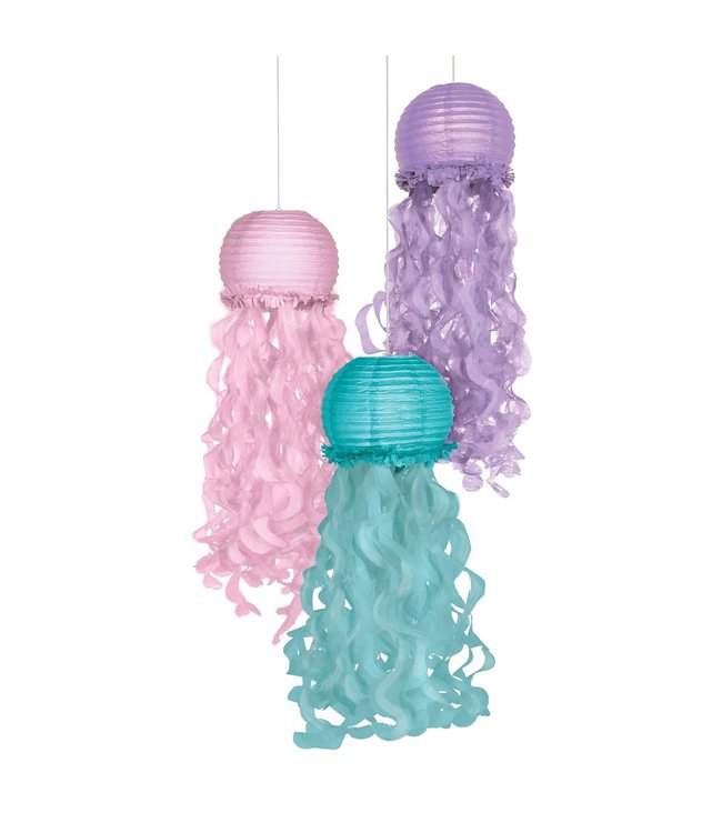 Amscan Inc. Shimmering Mermaids Jellyfish Lanterns (9 1/2" dia.) 3/pk