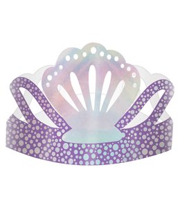 Amscan Inc. Shimmering Mermaids Foil Paper Crowns