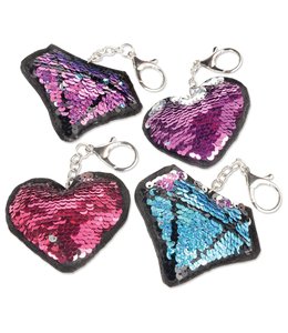 Amscan Inc. Puffy Sequined Flip Keychain Favor 4/pk