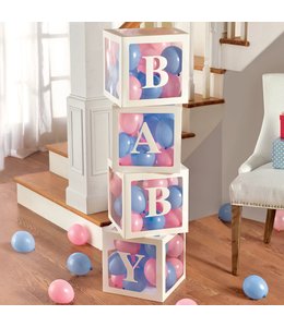Amscan Inc. Pop Up Baby Blocks (4 boxes, 11 3/4" x 11 3/4") 68 balloons, 5"