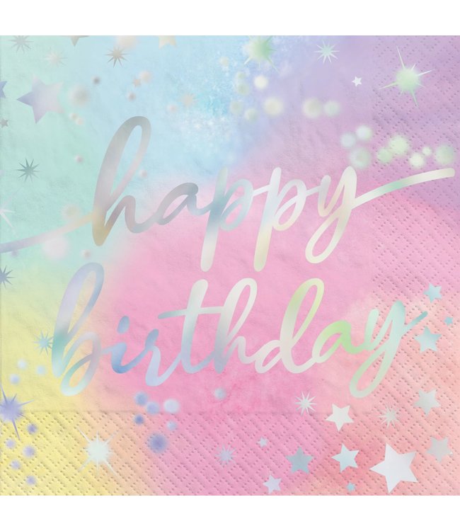 Amscan Inc. Luminous Hot-stamped Luncheon Napkins 16/pk