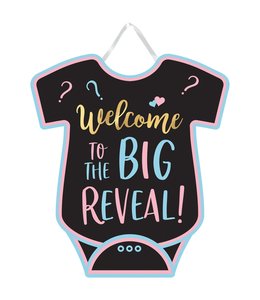 Amscan Inc. Gender Reveal Welcome Sign (14 1/10" x 12 14/25")