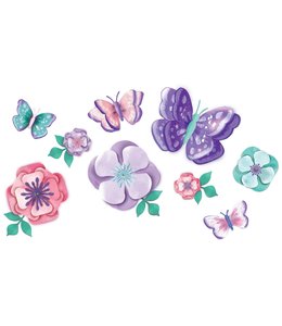 Amscan Inc. Flutter Floral Paper Wall Decoration