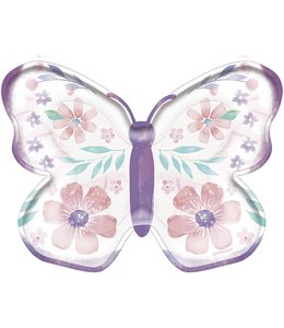 Amscan Inc. Flutter 7 Inch Butterfly Shaped Plates 8/pk