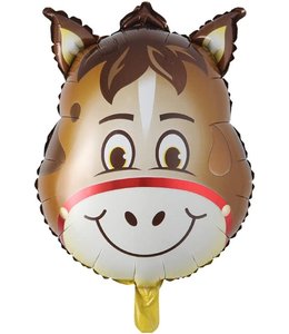 Qualatex 32 Inch Hilarious Horse Head Shape Mylar Balloon- PKG