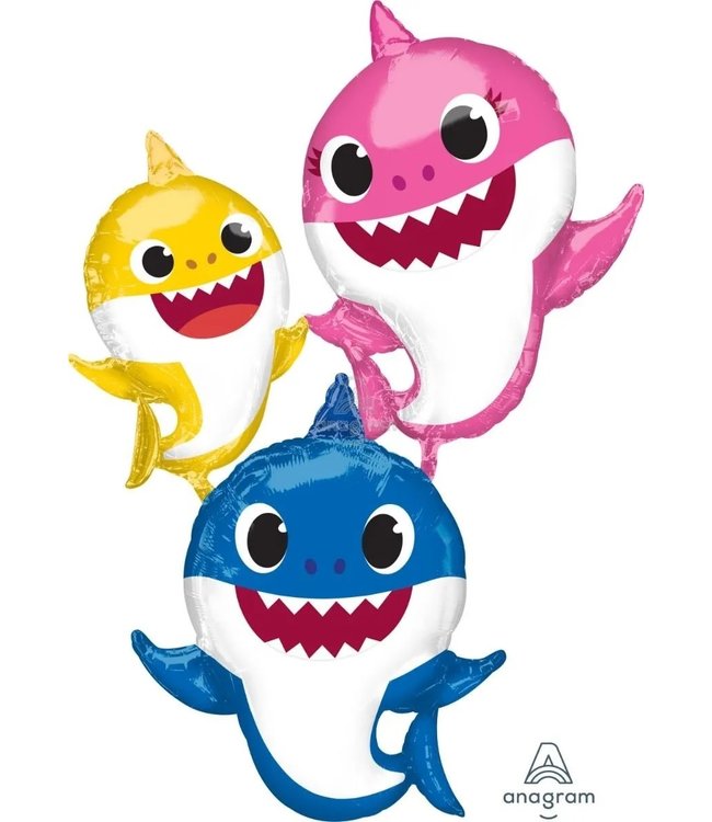 Anagram 66 Inch Baby Shark Mylar Awk Balloon-PKG