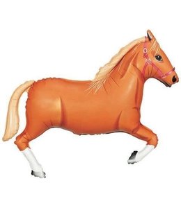 Anagram 43" TAN HORSE SHAPE FOIL - FLAT