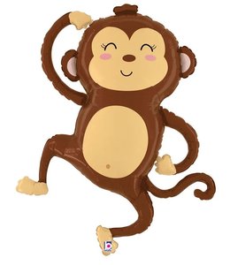 Betallic 41 Inch Jungle Monkey Mylar Shape Balloon-PKG