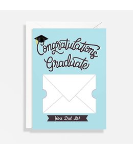 waste not paper You Did It! Gift Card Envelope A7 Single Card