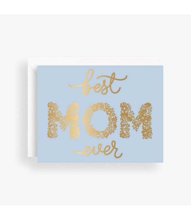 waste not paper Best Mom Ever A2 Single Card