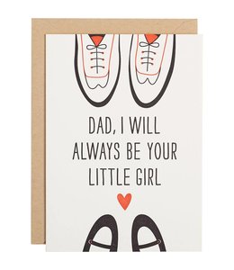 waste not paper Dad's Little Girl A6 Single Card