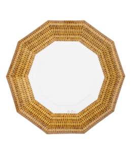 Givvi Candles Plates 23x24 cm 8/pk-Rattan