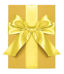 waste not paper Ribbon Double Faced Satin 1.5 inch X 10 Yds-Yellow Sunshine