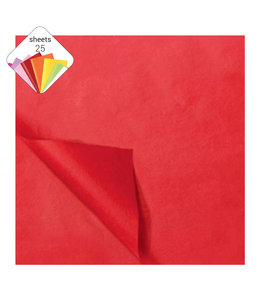 Haza Papier Tissue Paper 25 Pcs -  Red