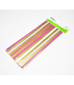 Design Design Tissue Paper (20X30) Inches 4/pk- Hyacinth Stripe