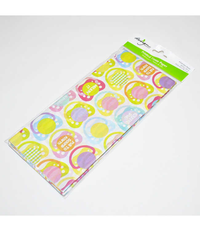 Design Design Tissue Paper (20X30) Inches 4/pk- Pacify Me