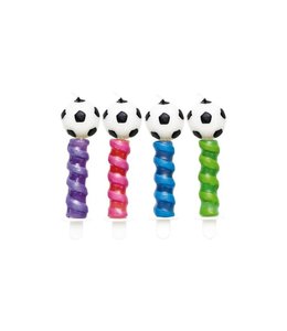 Givvi Candles Twisted Candles 4/pk-Soccer