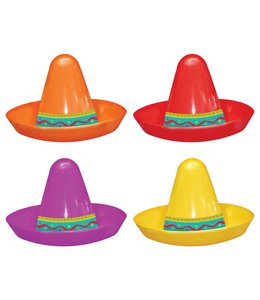 Amscan Inc. Mini Plastic 5 Inch Sombreros 8/pk