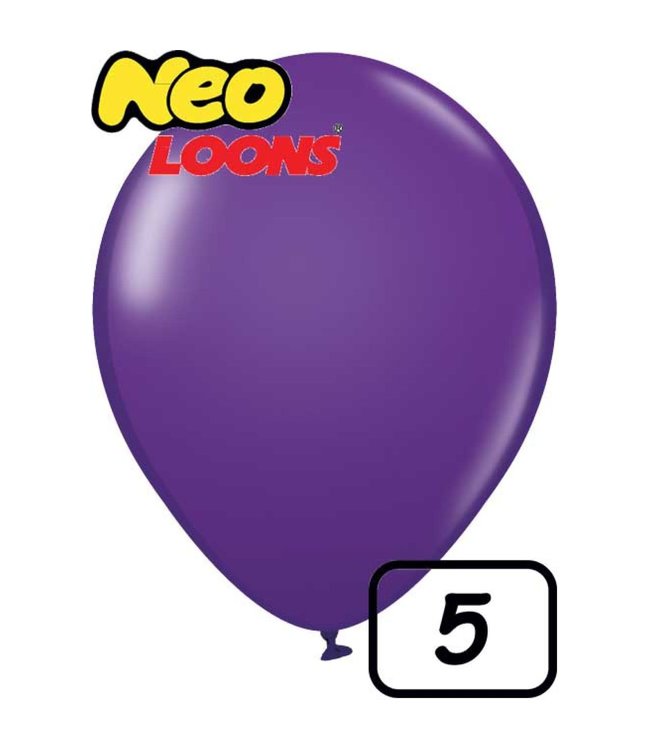 Neotex 5 Inch Neotex Latex Balloons 100 ct-Standard Lavender