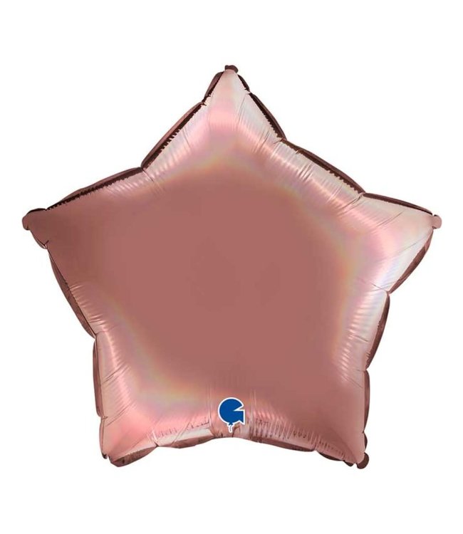 Grabo 18 Inch Star Mylar Balloon-Rose Gold Chrome
