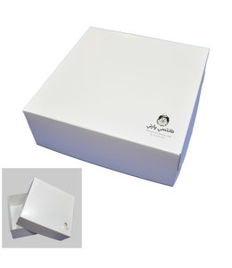 Global Wrap Box - 11 x 11 x 3.75 inch, White