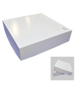 Global Wrap Box - 18.5 x 18.5 x 4.5 inch, White