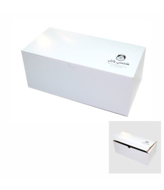 Global Wrap White Folding Cardboard Box - 10 x 5 x 4 inch 1Pc