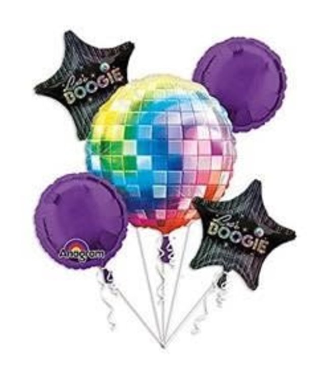 Anagram Balloon Bouquet-70's Disco Fever Lets Boogie