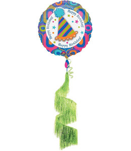 Anagram Happy Birthday Balloon With Tassels