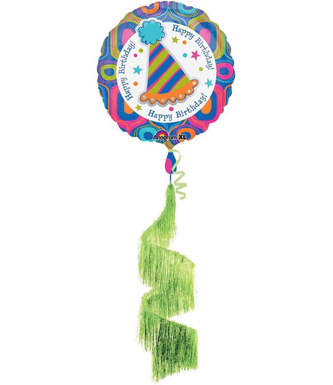 Anagram Happy Birthday Balloon With Tassels