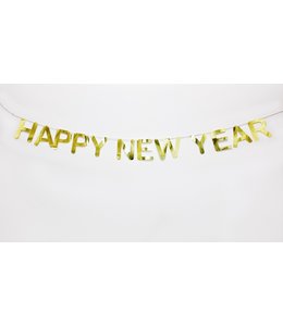 Happy New Year Letter Banner 170 cm-Gold