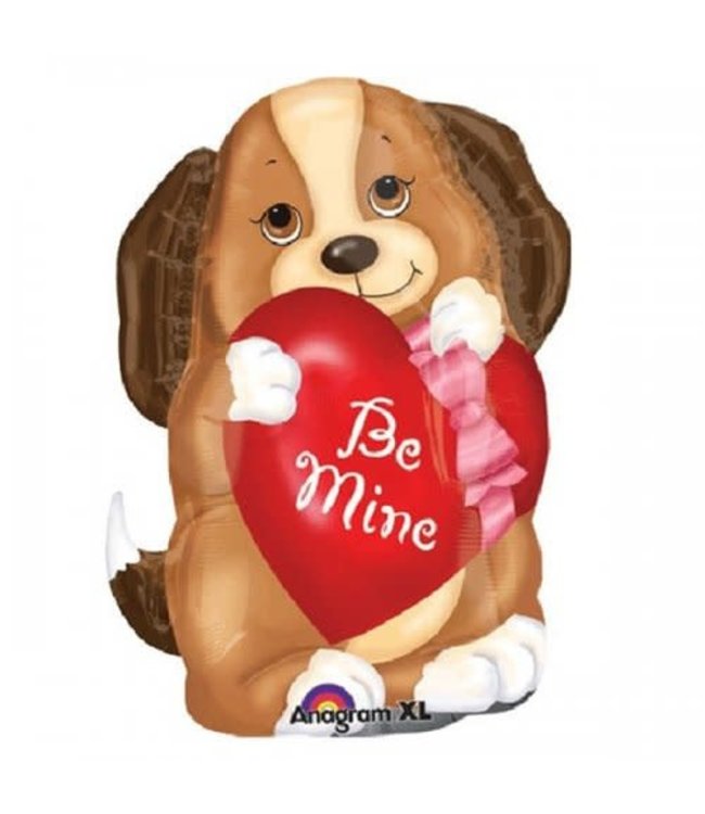 Anagram Junior Shape Foil Balloon 18In + Adorable Puppy Love