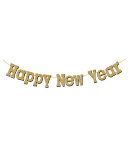 Rubies Costumes 11" Diamond Happy New Year Banner-Gold