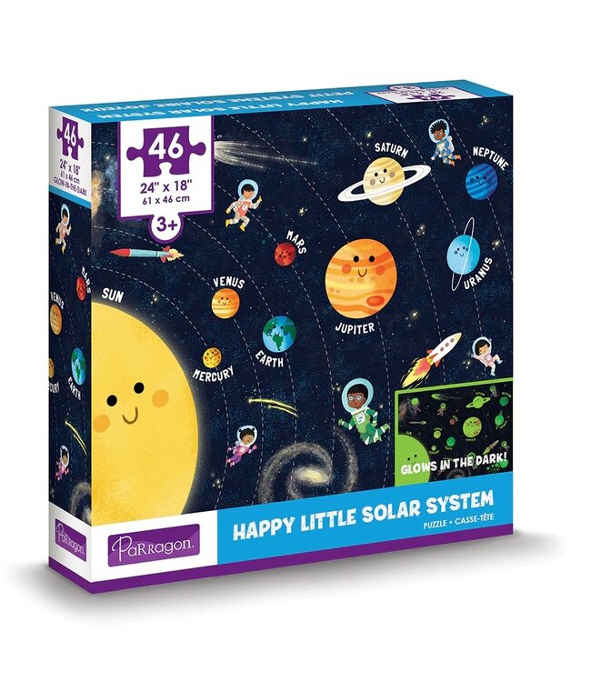 Parragon Glow in the Dark Puzzle-Happy Little Solar System
